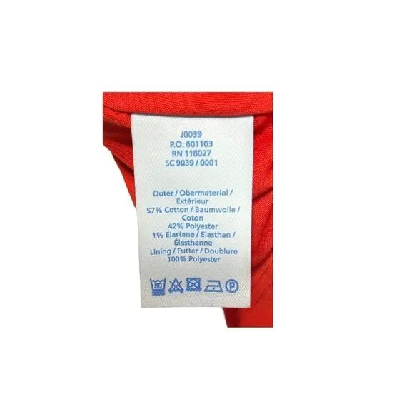 Boden Red Long Sleeve Knee-Length Sheath Dress - Picture 6 of 7